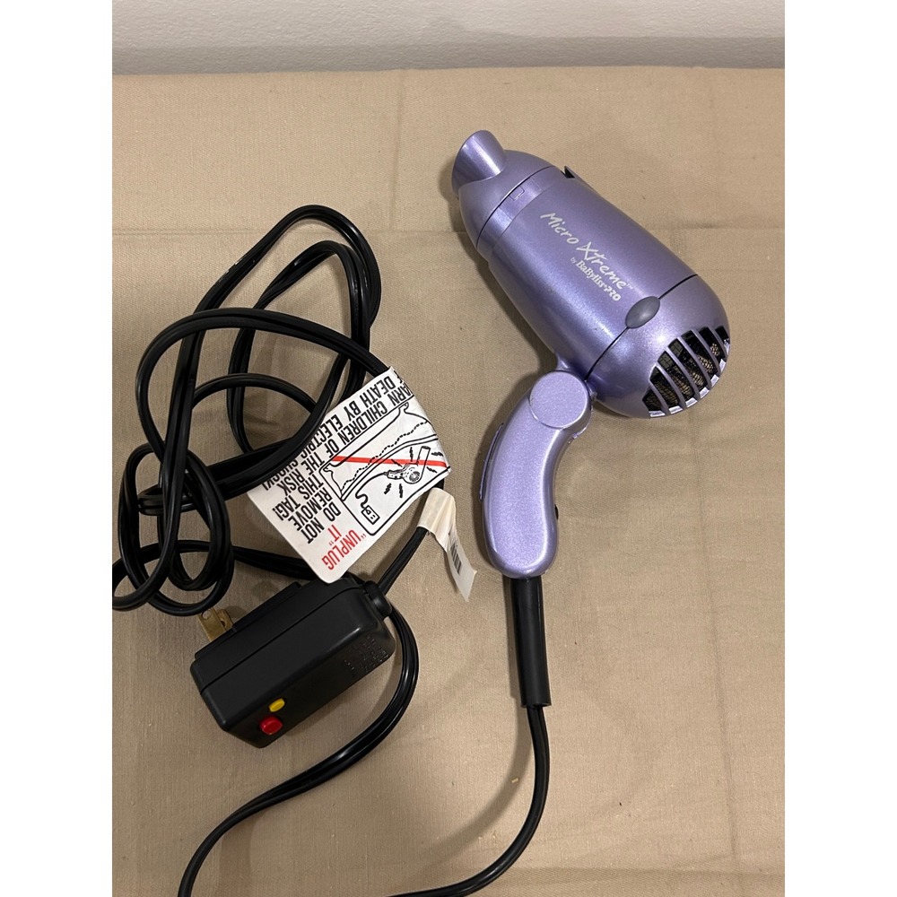 BaBylissPRO Micro Xtreme travel hair dryer.